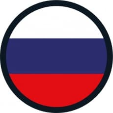 Шеврон на липучке #3 "Россия", круглый